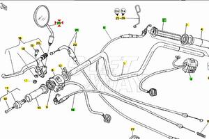 Specchio sx Moto Guzzi California EV GU03769400