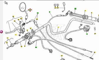 Specchio sx Moto Guzzi California EV GU03769400