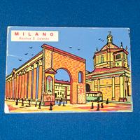 rara cartolina  milano vellutata 