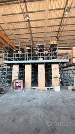 Soppalco scaffalato 50 mq