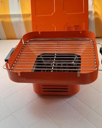 Barbecue a carbonella con griglia a manico acciaio
