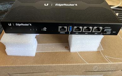Ubiquiti EdgeRouter 4 nuovo mai usato no wifi
