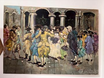 Quadro diponto a mano venezia