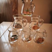 Set 6 Bicchierini Vintage Rastal Città Italiane