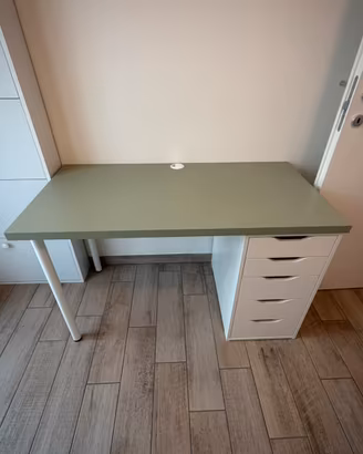 Scrivania ufficio IKEA (verde salvia/ALEX).
