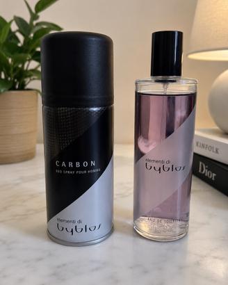 Byblos Carbon Uomo EDT 120ml + Deo 150ml