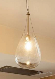 Lampada di design a sospensione in vetro