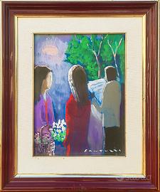 Eliano FANTUZZI olio su tela prov. Anna Mercuri