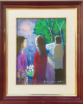 Eliano FANTUZZI olio su tela prov. Anna Mercuri