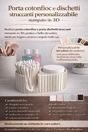 Porta cotonfioc e dischetti struccanti personalizz