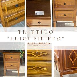 Trittico “Luigi Filippo” in noce nazionale