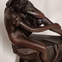 Scultura in bronzo firmata Milo vintage 