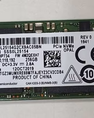 SSD Samsung 256GB NVMe M.2 PM981a