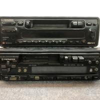 Pioneer coppia autoradio a cassetta