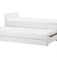 Letto IKEA SLÄKT con 2 reti e cassetti