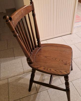 Sedia Vintage Legno Anni 80/90 Stile Scandinavo