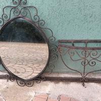 Specchio più consolle anni 60 