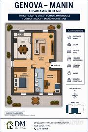 Manin trilocale con terrazzo perimetrale