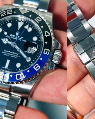 Rolex Gmt Batman NOS pellicolato 116710BLNR 2018