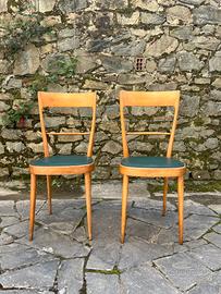 6 Sedie Vintage in legno Anni '50/'60