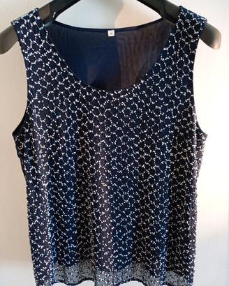 Canotta elegante con perline