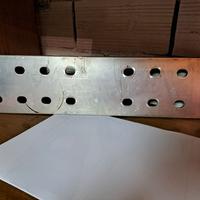piastra alluminio 57x12x5 
