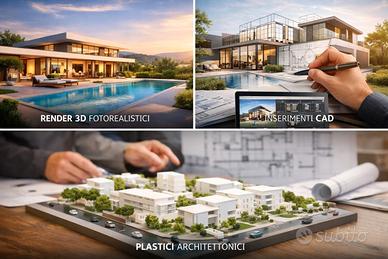 Renderista,cad,fotoinserimento
