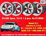 4 cerchi Porsche Fuchs 7x15 9x15 911 -1989 914 6 9