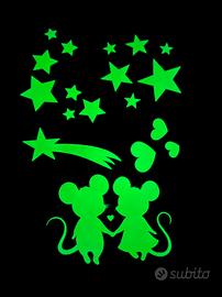 Adesivi stelle fosforescenti per parete