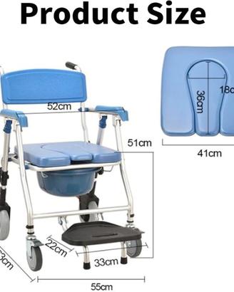 Sedia da Toilette Anziani - NUOVA ANCORA IMBALLATA