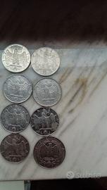 Lotto 8 monete Lire anno 1939 1940