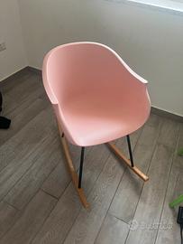 SEDIA A DONDOLO ROSA