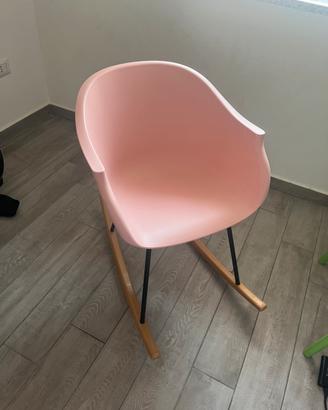 SEDIA A DONDOLO ROSA