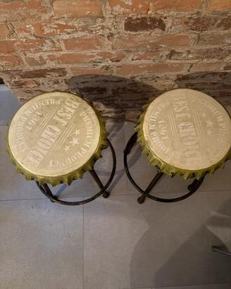 2 sgabelli stile industriale “tappo di bottiglia”