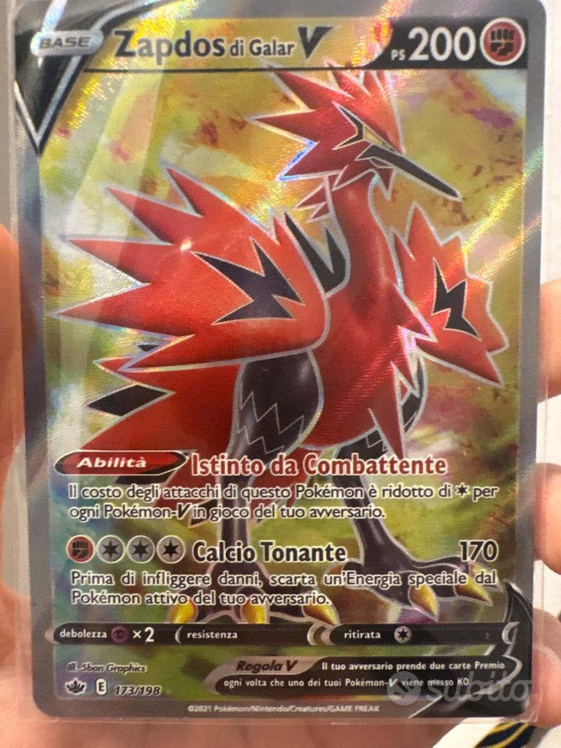 Carta pokemon Zapdos di Galar - Collezionismo In vendita a Milano