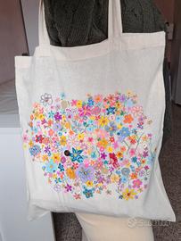 tote bag personalizzata dipinta a mano