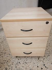 cassettiera per ufficio con rotelle