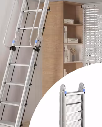 Scala alluminio per soppalco