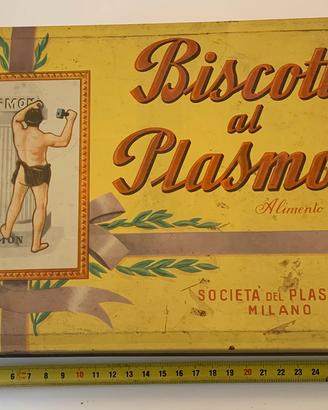 Scatola di latta biscotti Plasmon