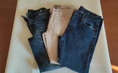 3 paia jeans e 2 camicie 