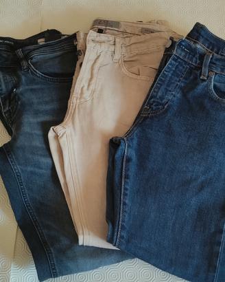 3 paia jeans e 2 camicie 