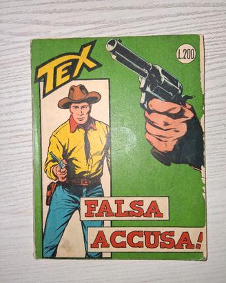fumetto tex 200 lire falsa accusa prima edizione 