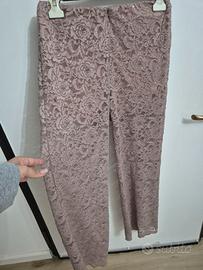 Pantaloni in pizzo elasticizzato tg L marchio Coco