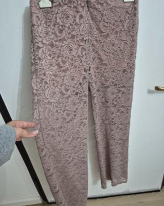 Pantaloni in pizzo elasticizzato tg L marchio Coco