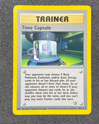 Time Capsule carta Pokemon set Neo Genesis