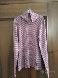 Maglietta a righe maniche lunghe 