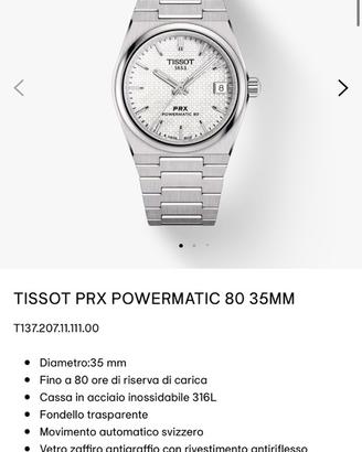 Tissot PRX Pawermatic 80 35mm