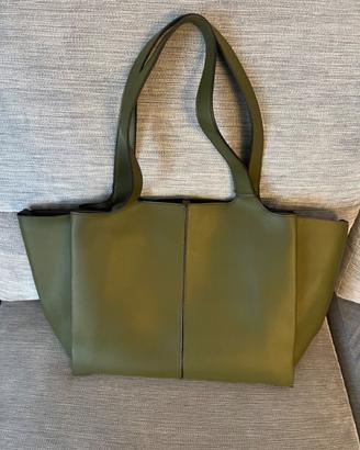 Borsa capiente color verde militare