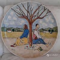 Piatto ceramica Pietro Morando