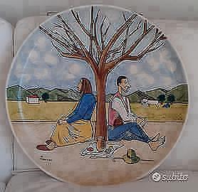 Piatto ceramica Pietro Morando